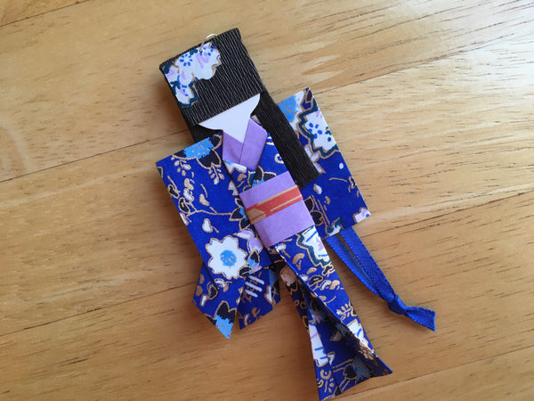 Handmade Japanese Origami Paper Doll Ornament