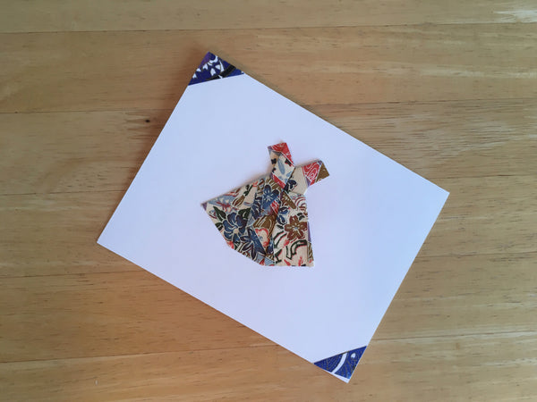 Japanese Origami Dress Card