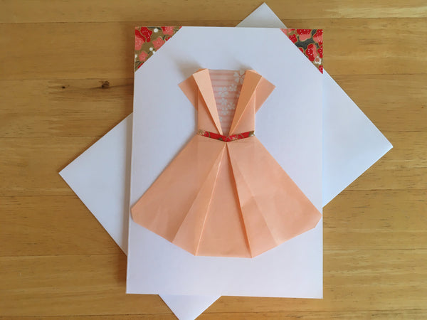 Japanese Origami Bridesmaid Dress Cards - Set of 3