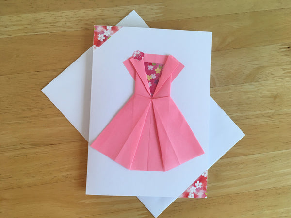 Japanese Origami Bridesmaid Dress Cards - Set of 3