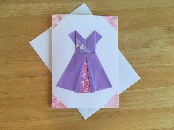 Japanese Origami Bridesmaid Dress Cards - Set of 3