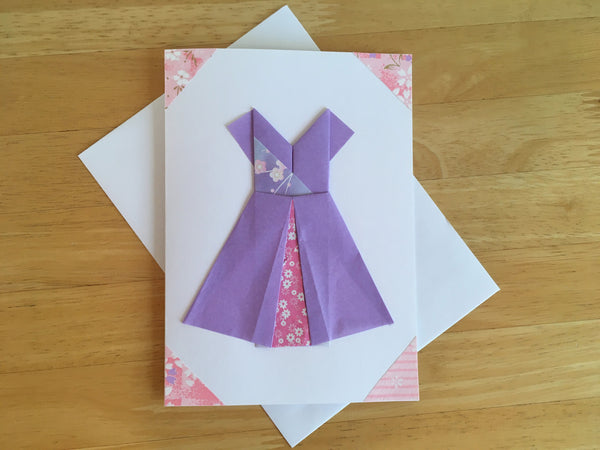 Japanese Origami Bridesmaid Dress Cards - Set of 3