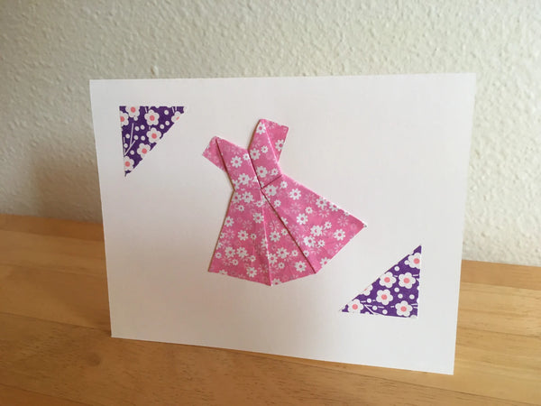 Japanese Origami Dress Card