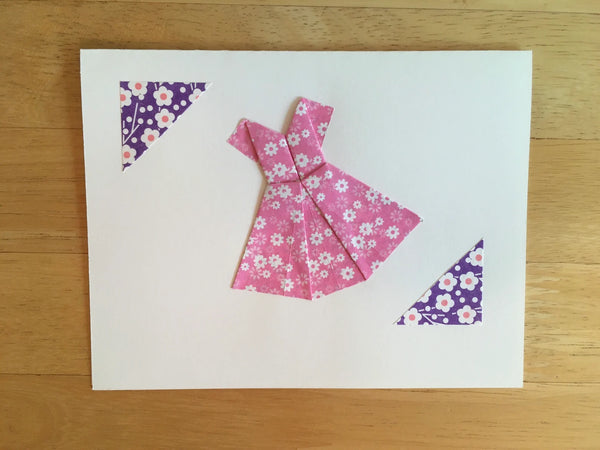 Japanese Origami Dress Card