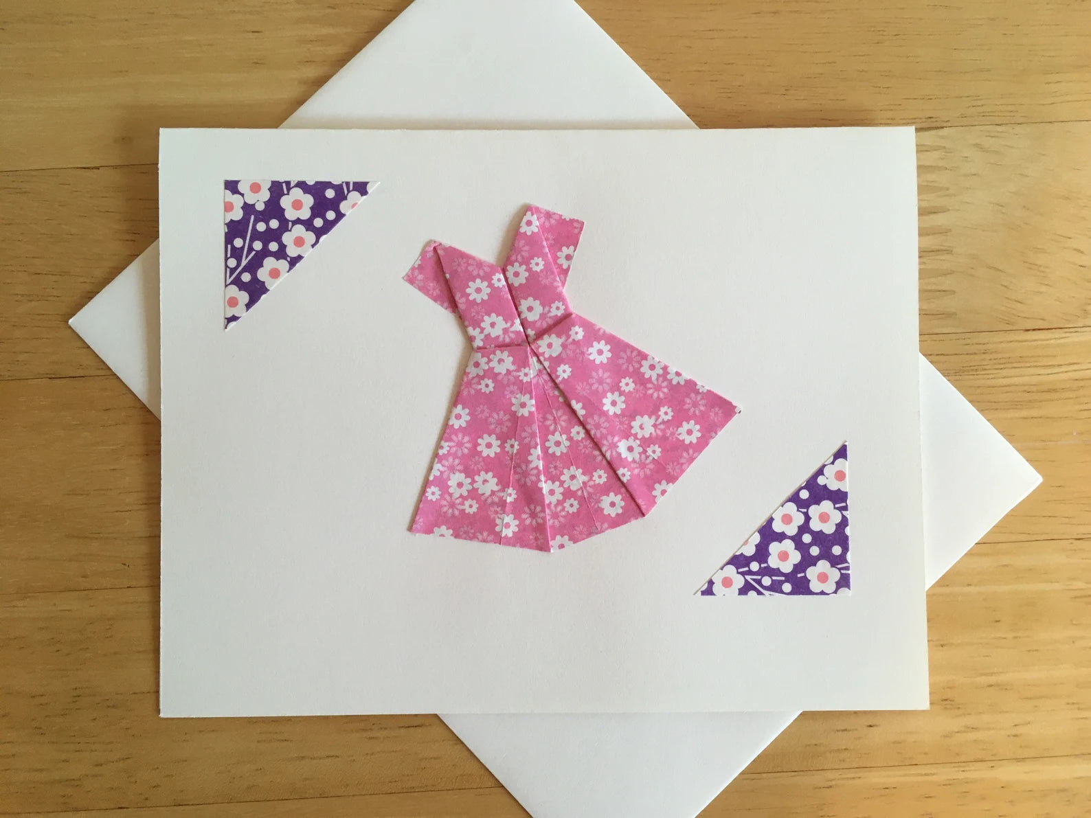 Japanese Origami Dress Card