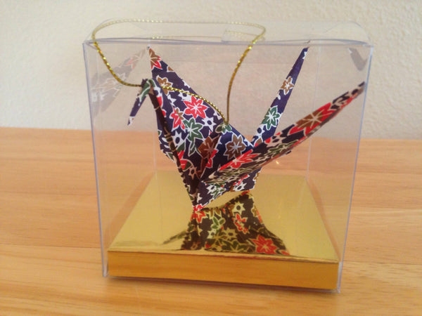 Handmade Origami Paper Crane Christmas Tree Ornament